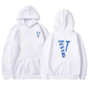 Street Style Casual Hoodie With White Snake Big V Print Men's Best Sellers Men And Women Couples Fleece Casual Hoodie