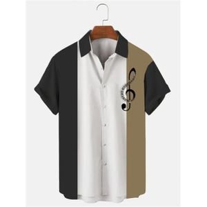 Best Seller 2022 New Creative Beach 3d Digital Printing Music Sacks Flap Vacation Leisure Short Sleeves Shirt S - 5xl